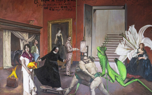 El enigma del pintor y su maletín en llamas