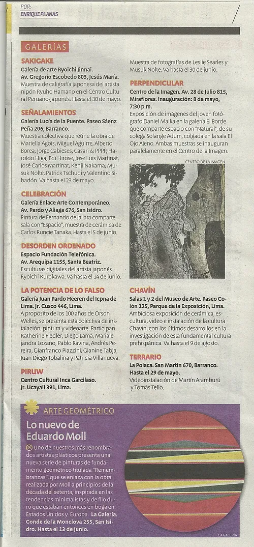 El Comercio- ESCAPE