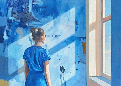 Mujer a la ventana,