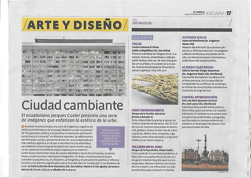 El Comercio / ESCAPE