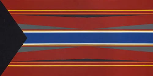 Bandera roja con negro disonante